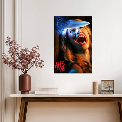 American Horror Story 1984 Poster | Knife and Screaming Woman - Movies & TV Poster