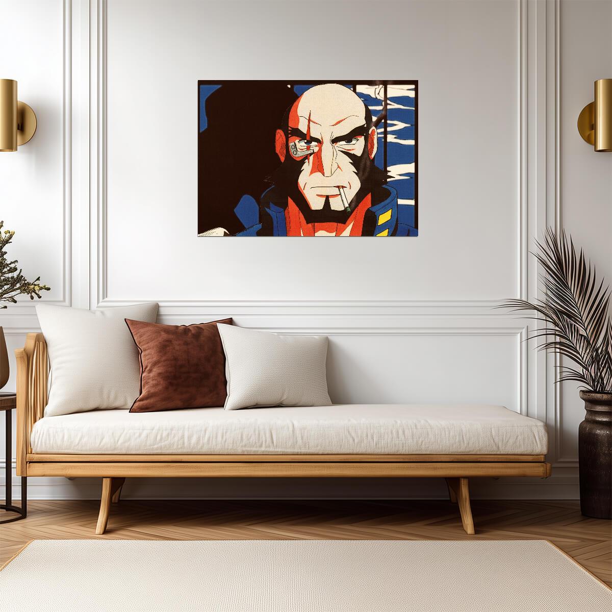 Cowboy Bebop Poster | Jet Black | Pop Art Portrait - Anime Poster