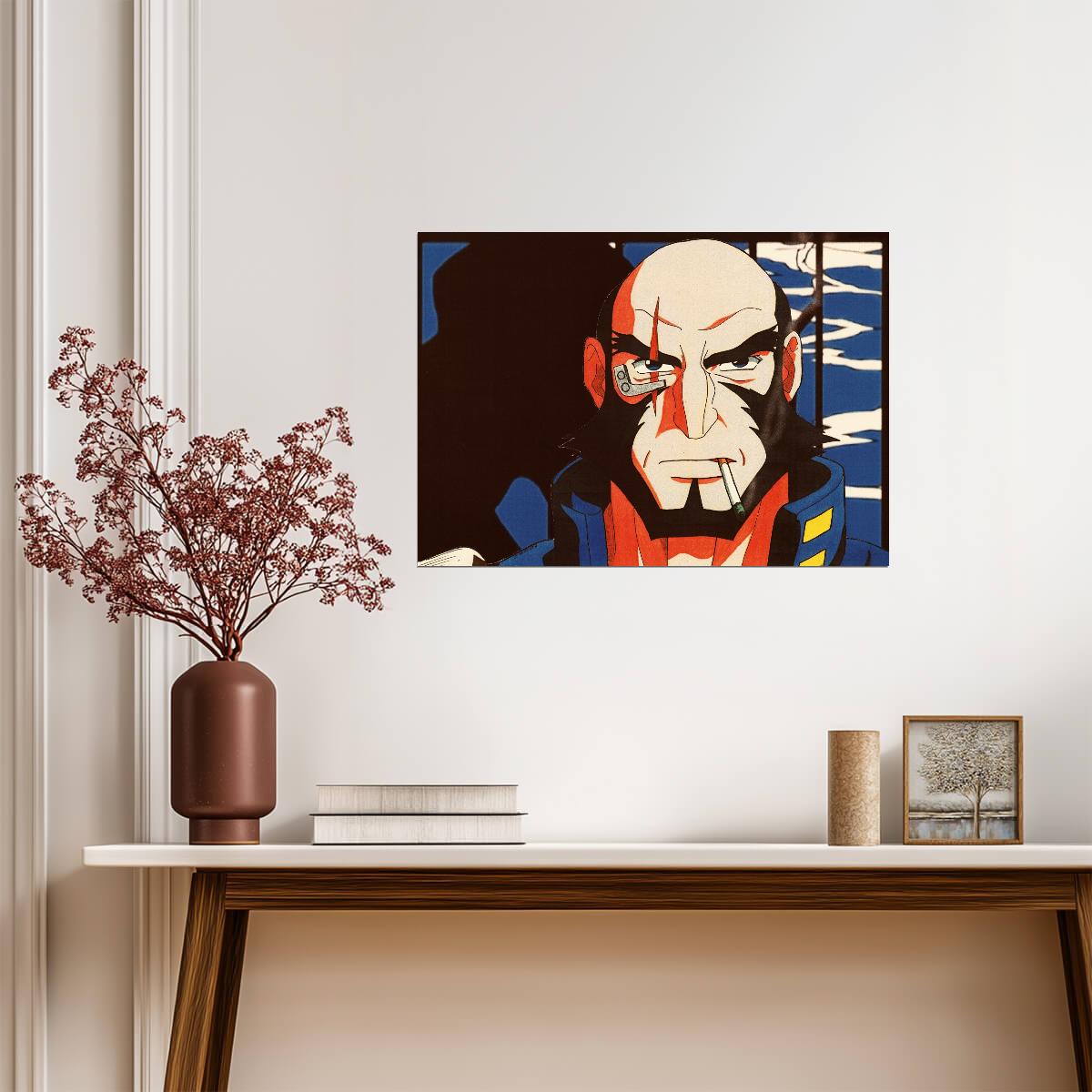 Cowboy Bebop Poster | Jet Black | Pop Art Portrait - Anime Poster