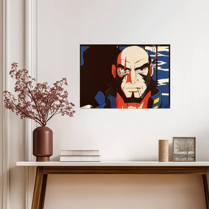 Cowboy Bebop Poster | Jet Black | Pop Art Portrait - Anime Poster