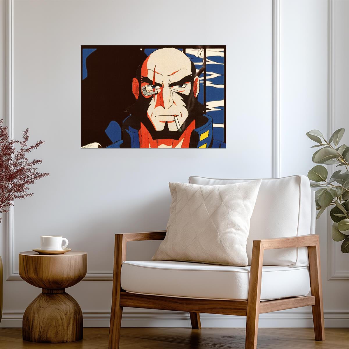 Cowboy Bebop Poster | Jet Black | Pop Art Portrait - Anime Poster