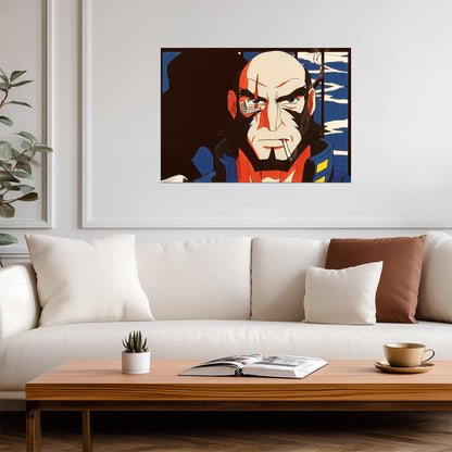 Cowboy Bebop Poster | Jet Black | Pop Art Portrait - Anime Poster