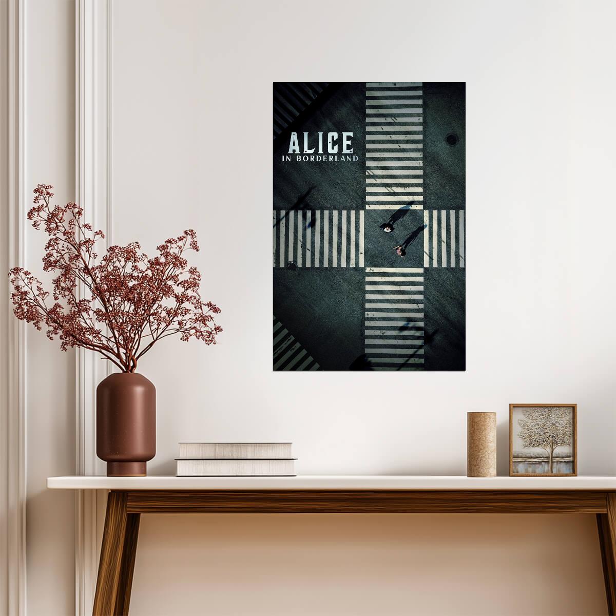 Alice in Borderland Poster | Crosswalk Scene | Minimalist Series Print - Movies & TV Poster