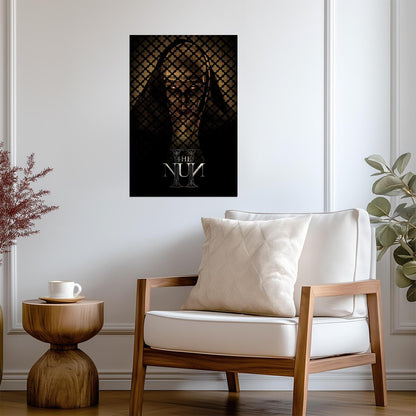 The Nun II Movie Poster | Valak Behind the Confessional Lattice - Movies & TV Poster