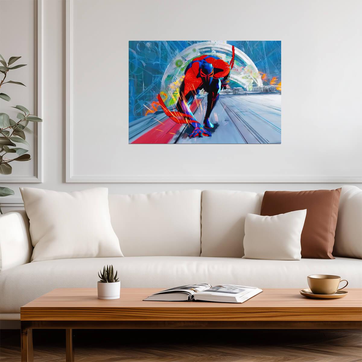 Spider-Man Across the Spider-Verse Movie Poster | Spider-Man 2099 in Motion - Movies & TV Poster
