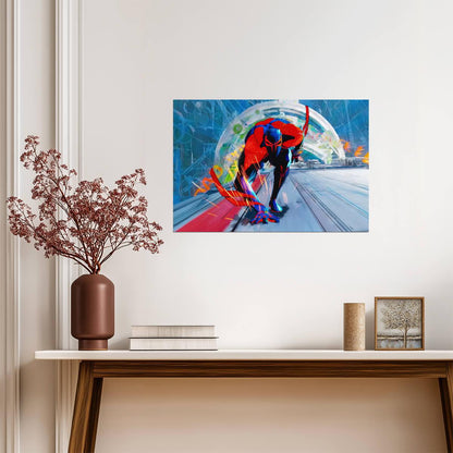Spider-Man Across the Spider-Verse Movie Poster | Spider-Man 2099 in Motion - Movies & TV Poster