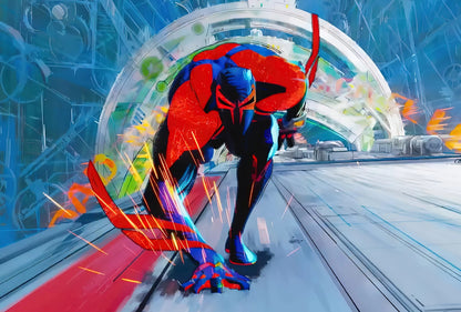 Spider-Man Across the Spider-Verse Movie Poster | Spider-Man 2099 in Motion - Movies & TV Poster