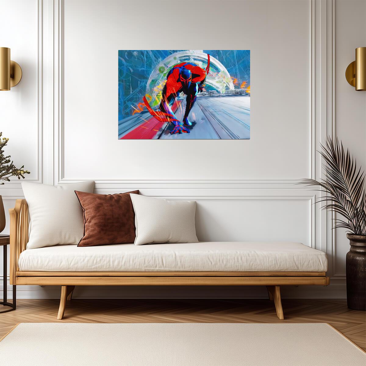 Spider-Man Across the Spider-Verse Movie Poster | Spider-Man 2099 in Motion - Movies & TV Poster