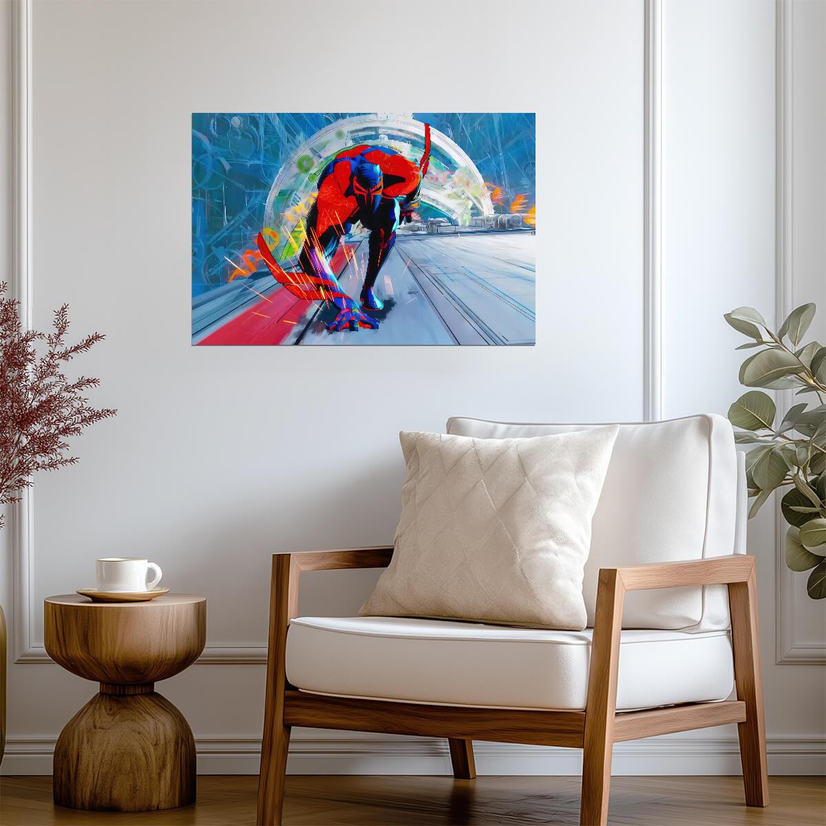 Spider-Man Across the Spider-Verse Movie Poster | Spider-Man 2099 in Motion - Movies & TV Poster