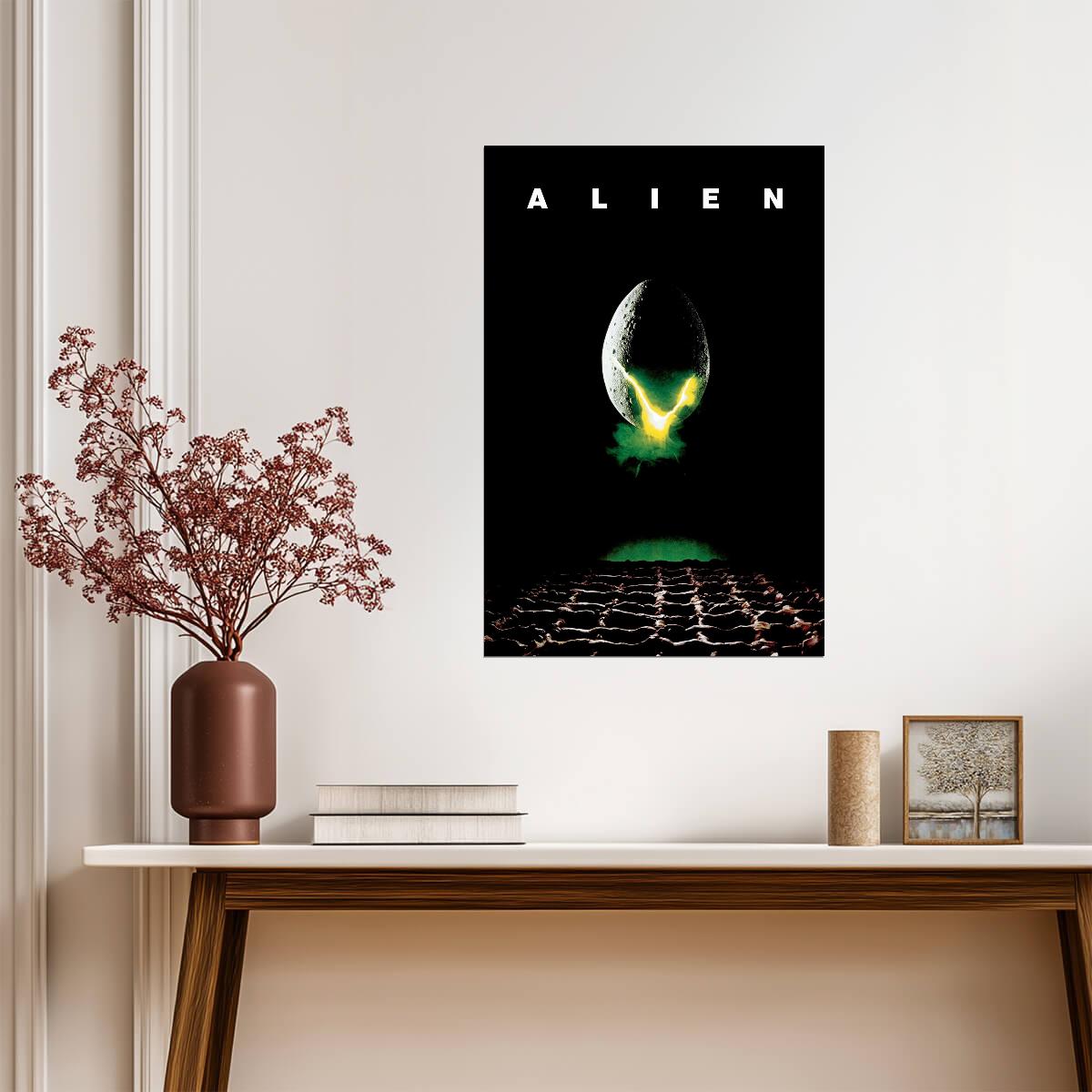 Alien 1979 Sci-Fi Horror Movie Poster | Glowing Egg - Movies & TV Poster
