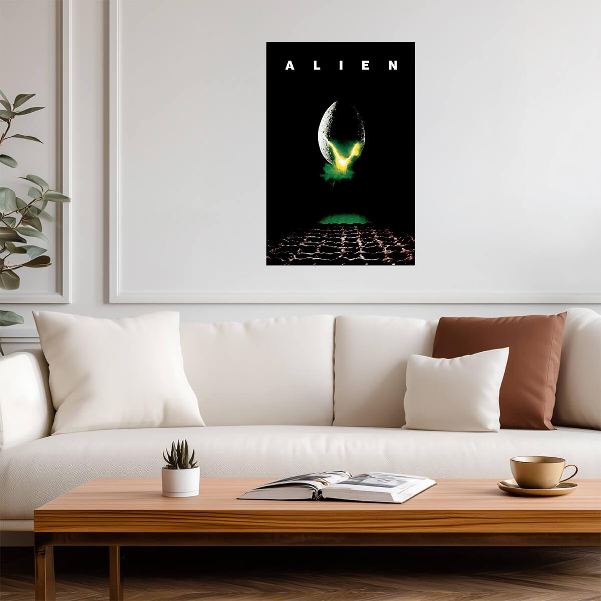 Alien 1979 Sci-Fi Horror Movie Poster | Glowing Egg - Movies & TV Poster