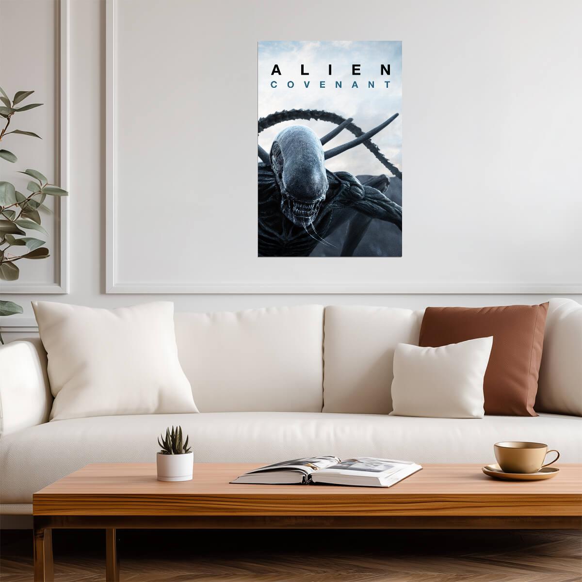 Alien Covenant Movie Poster | Xenomorph Portrait Print - Movies & TV Poster