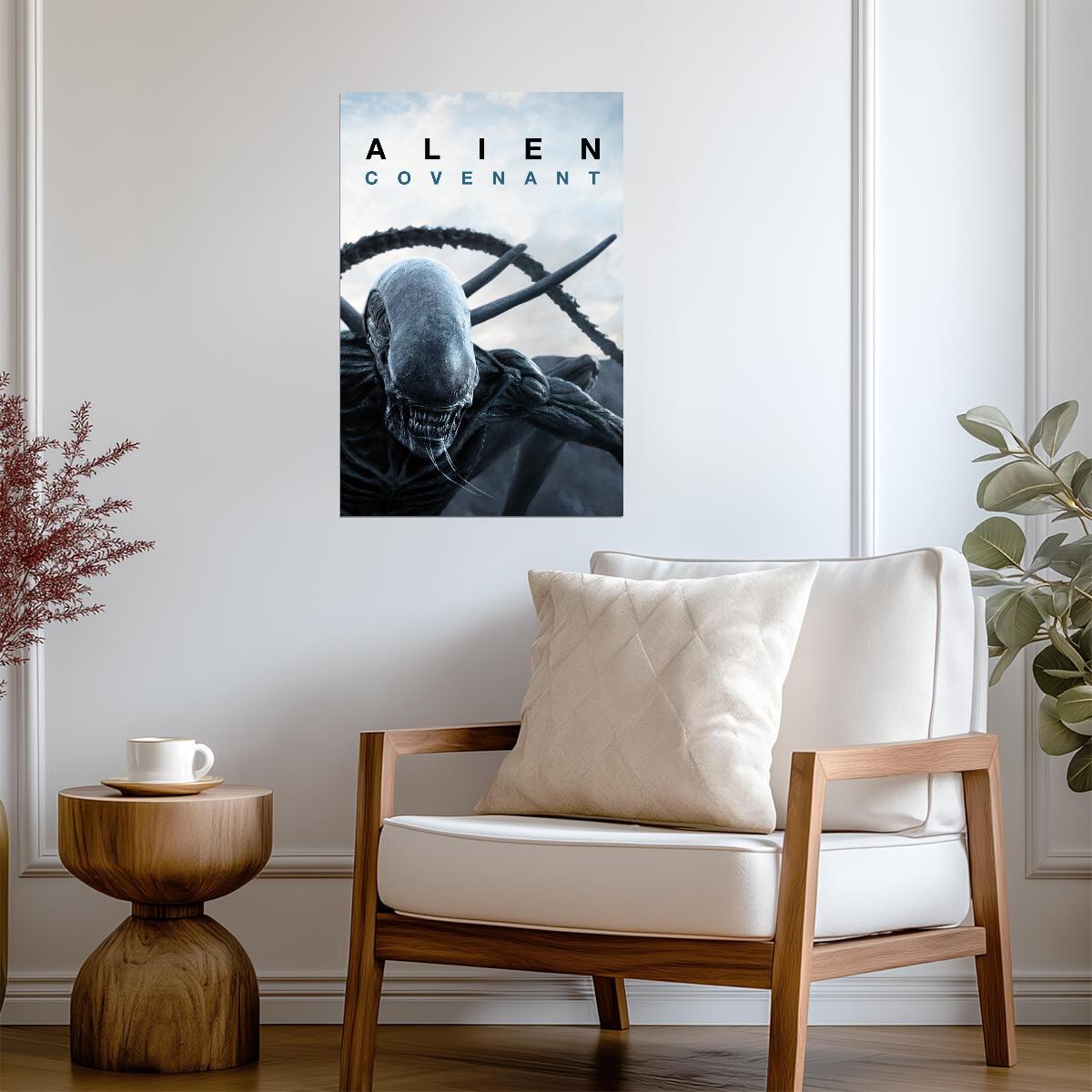 Alien Covenant Movie Poster | Xenomorph Portrait Print - Movies & TV Poster