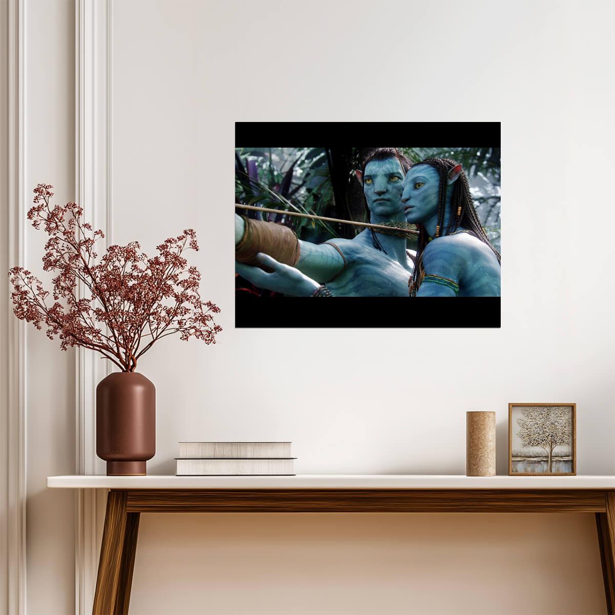 Avatar 2009 Movie Poster | Na'vi Archers in the Forest - Movies & TV Poster