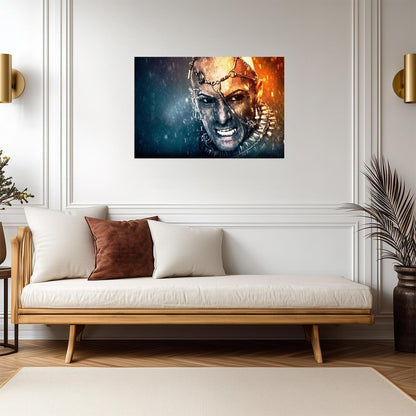 300: Rise of an Empire Poster | Xerxes Fire and Water Portrait - Movies & TV Poster