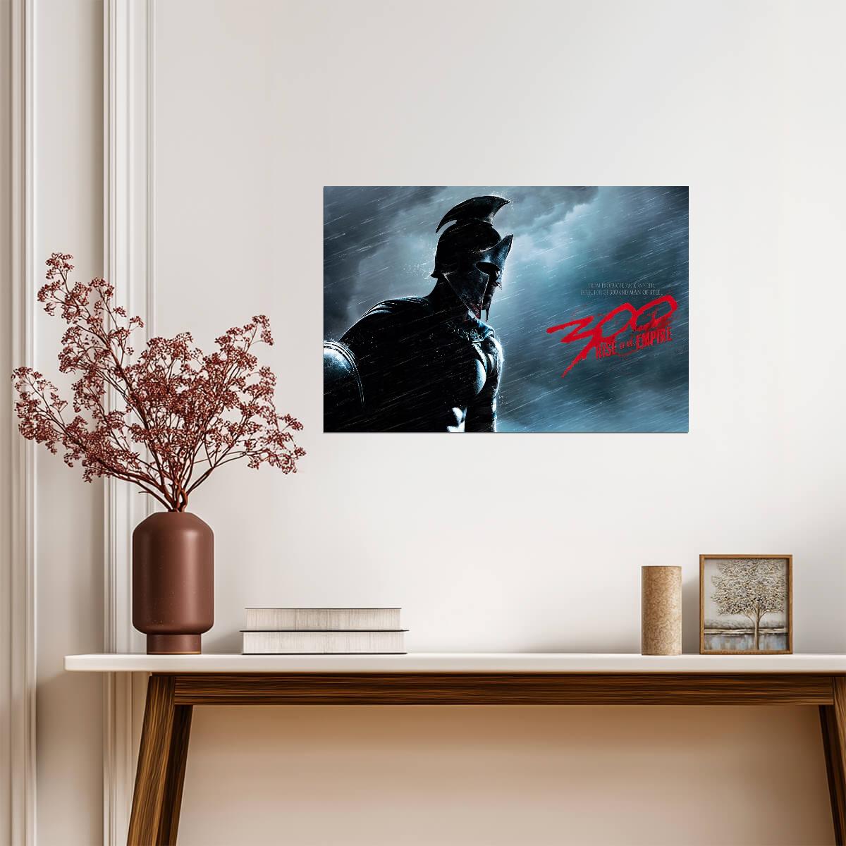 300: Rise of an Empire Poster | Spartan Helmet and Sea Movie Print - Movies & TV Poster