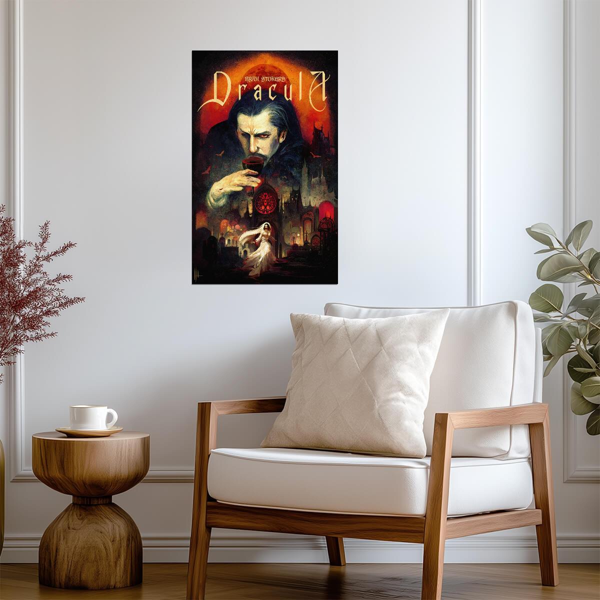 Bram Stoker's Dracula 1992 Movie Poster | Dracula with a Wine Glass - Movies & TV Poster