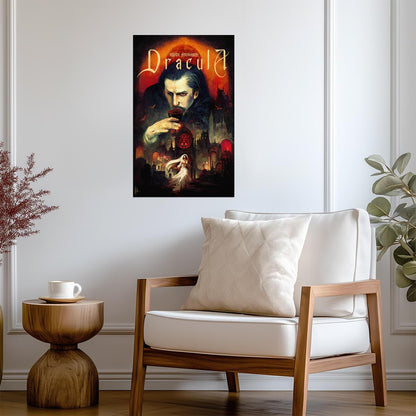 Bram Stoker's Dracula 1992 Movie Poster | Dracula with a Wine Glass - Movies & TV Poster