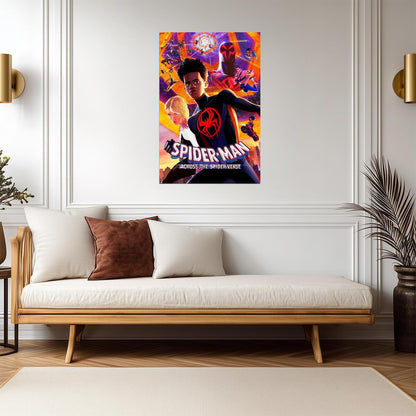 Spider-Man Across the Spider-Verse Movie Poster | Miles and Gwen with the Spider Society - Movies & TV Poster