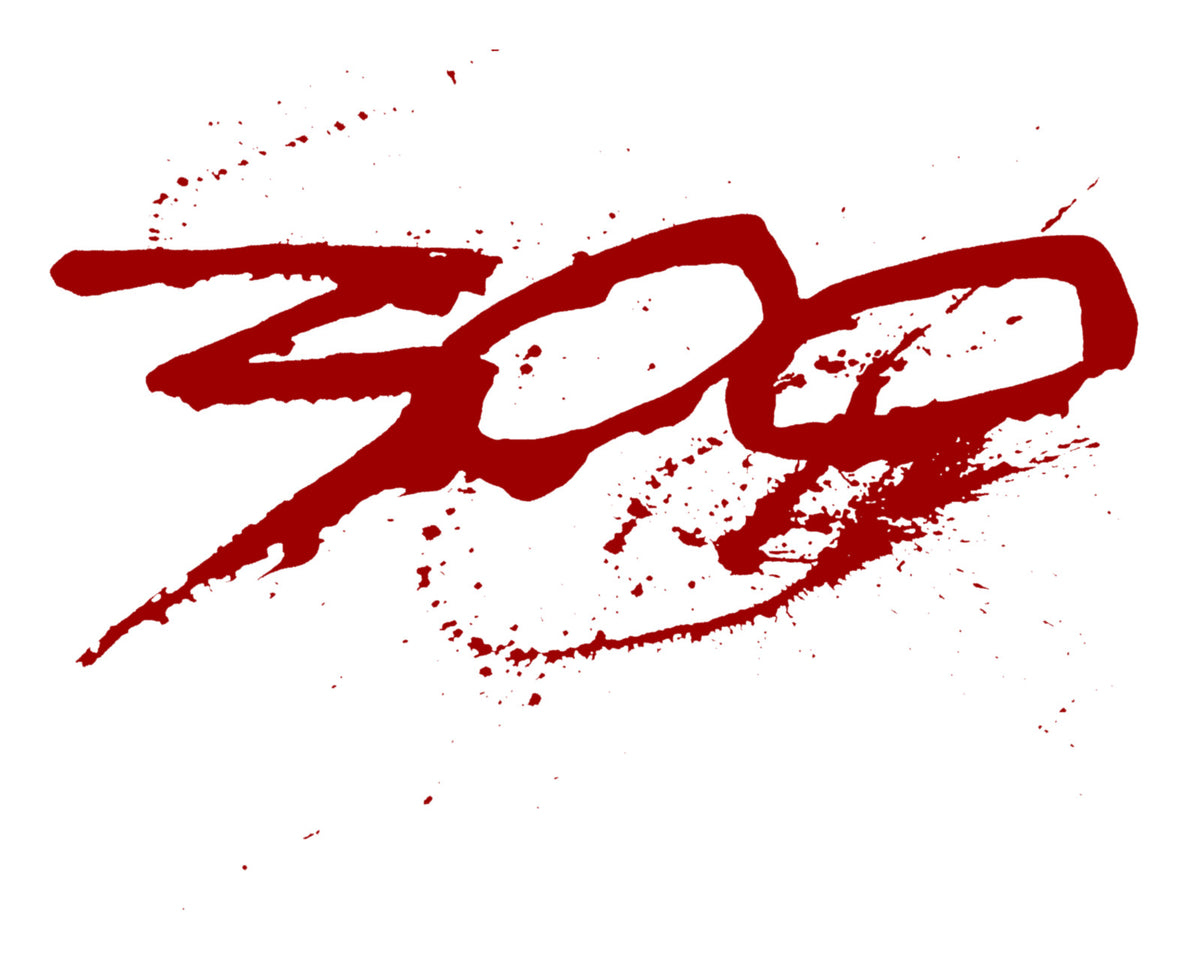 300 Logo Poster | Red Blood Splatter Movie Graphic Print - Movies & TV Poster