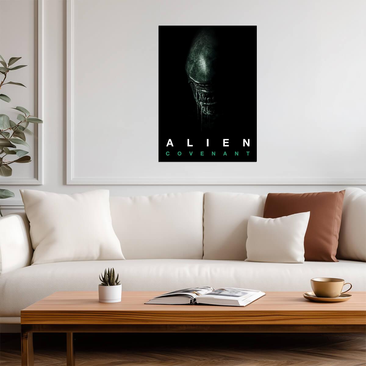 Alien Covenant Horror Movie Poster | Xenomorph in Shadow - Movies & TV Poster