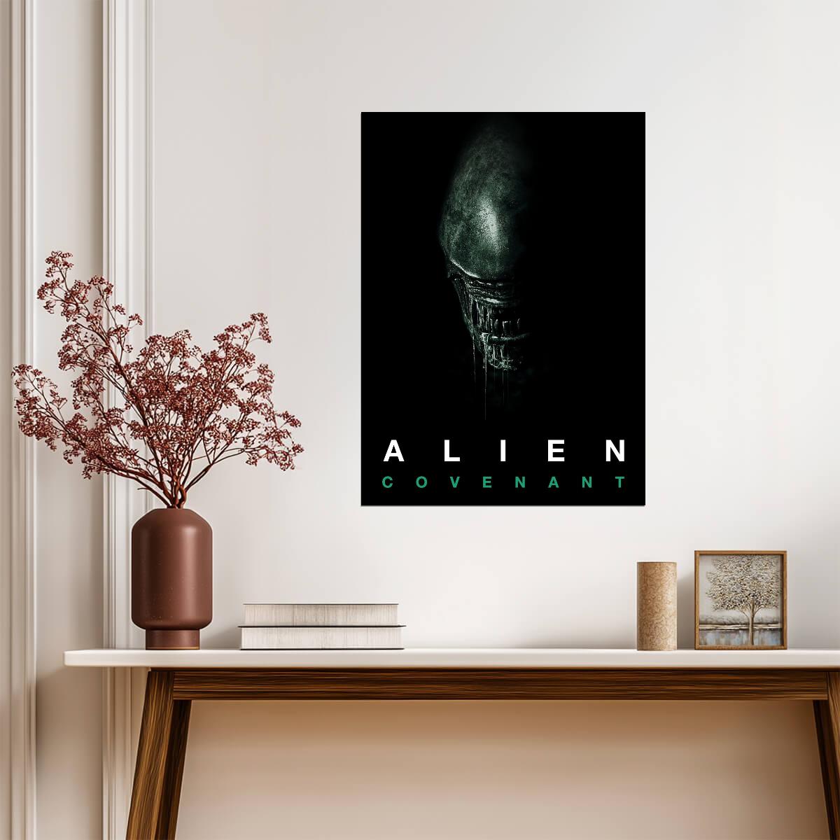 Alien Covenant Horror Movie Poster | Xenomorph in Shadow - Movies & TV Poster