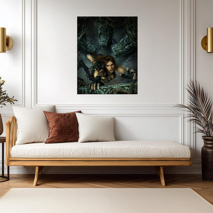 Tomb Raider: Underworld Poster | Lara Croft Climbing an Ancient Temple - Video Games Poster