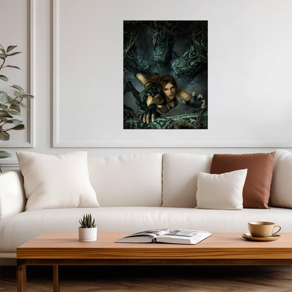 Tomb Raider: Underworld Poster | Lara Croft Climbing an Ancient Temple - Video Games Poster