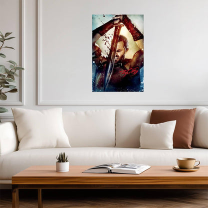 300: Rise of an Empire Poster | Themistocles with Raised Swords - Movies & TV Poster