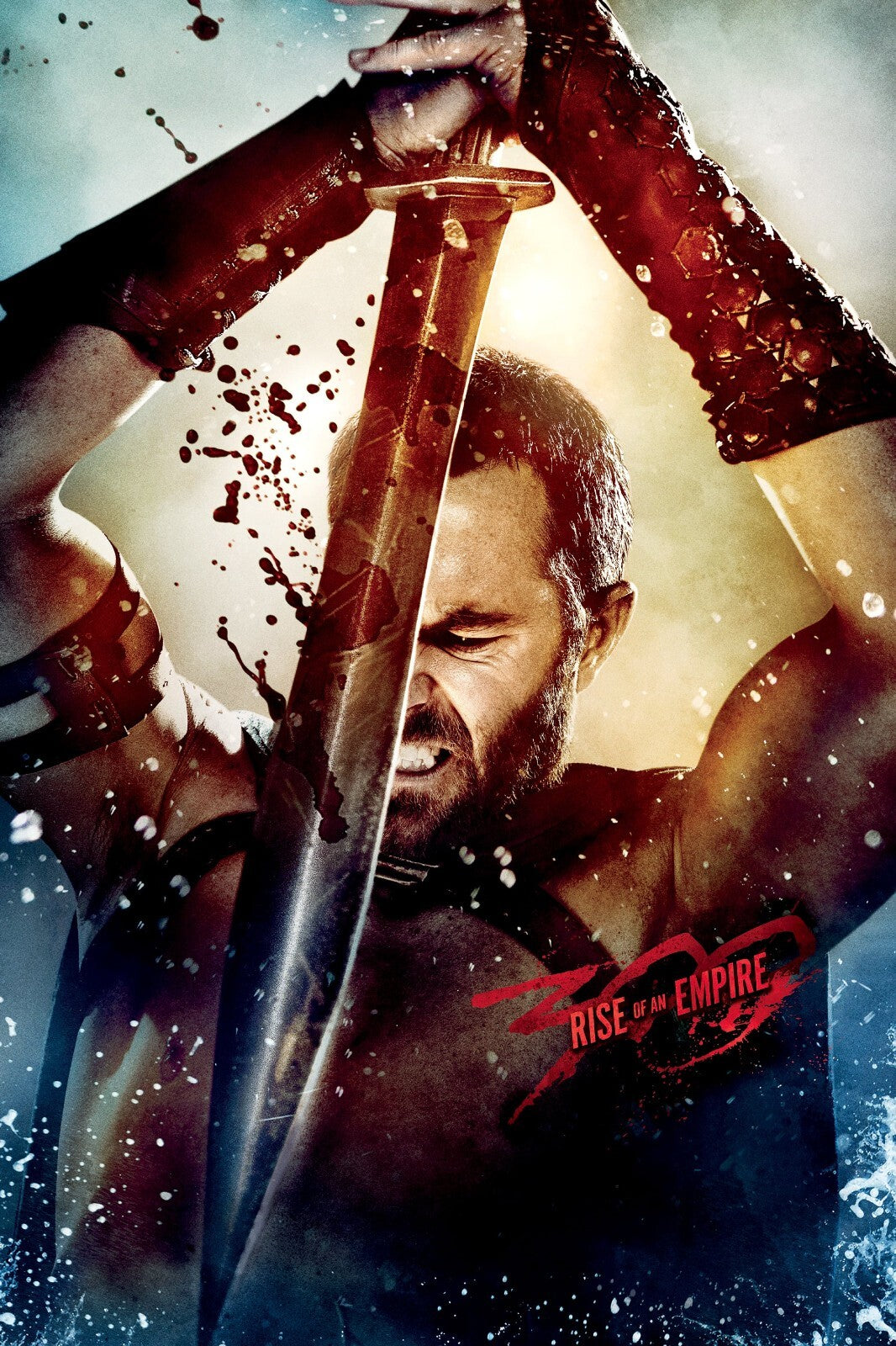 300: Rise of an Empire Poster | Themistocles with Raised Swords - Movies & TV Poster
