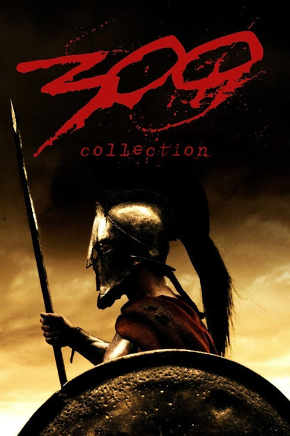 300 Spartan Poster | Helmet and Shield Sepia Portrait Print - Movies & TV Poster