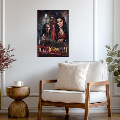 Bram Stoker's Dracula 1992 Movie Poster | Mina and Cast Illustration - Movies & TV Poster