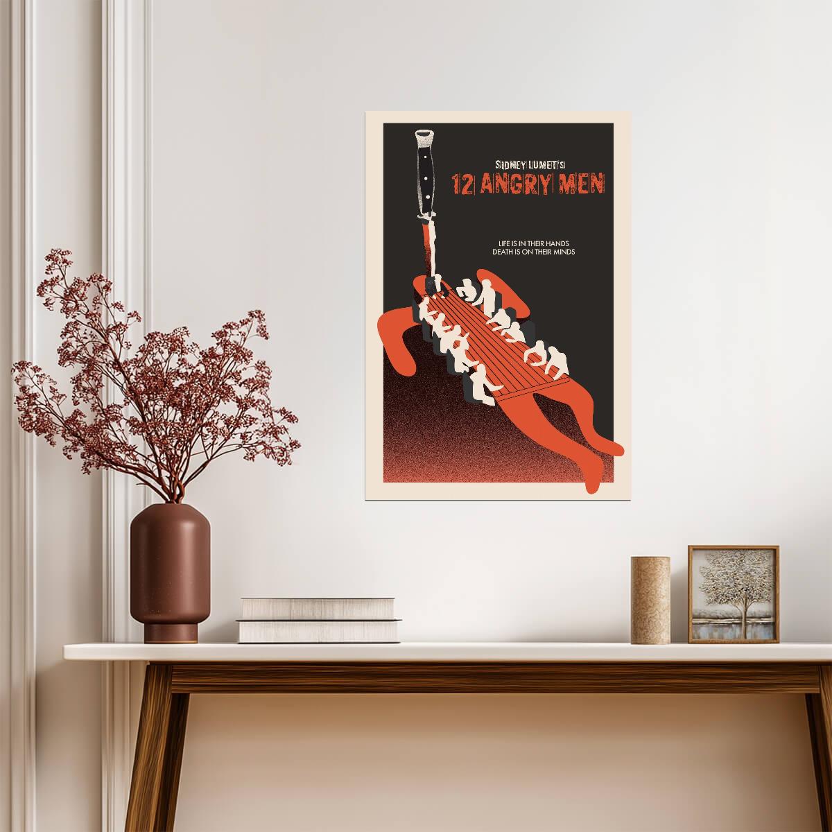 12 Angry Men Jury Table Poster | Illustrated Movie Print - Movies & TV Poster