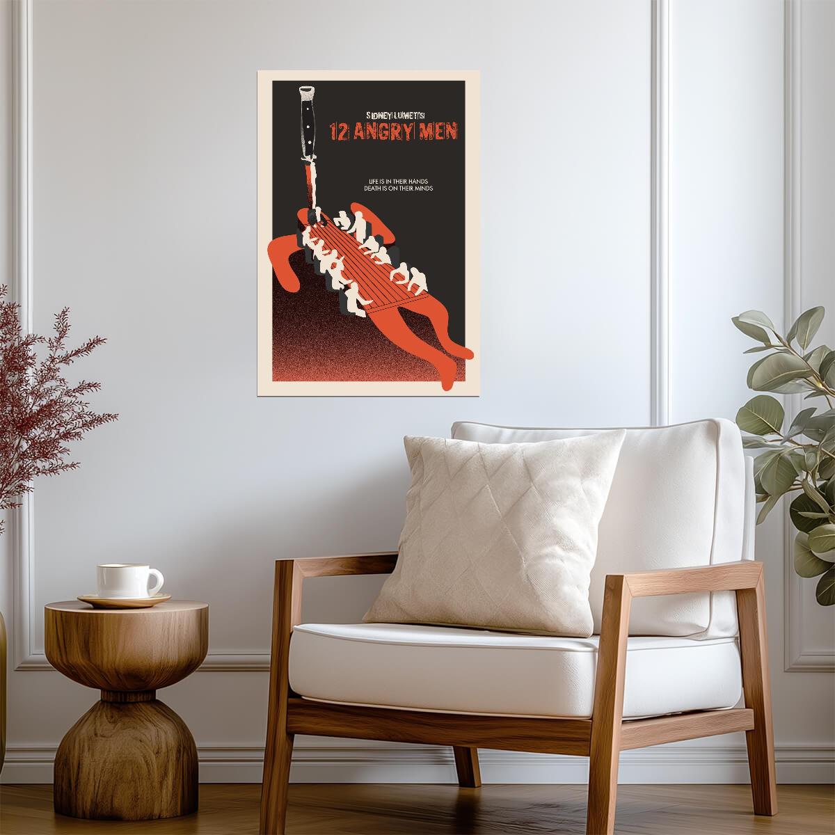 12 Angry Men Jury Table Poster | Illustrated Movie Print - Movies & TV Poster
