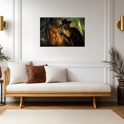 Freddy Krueger Poster | Boiler Room Nightmare on Elm Street Print - Movies & TV Poster