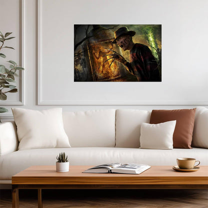 Freddy Krueger Poster | Boiler Room Nightmare on Elm Street Print - Movies & TV Poster