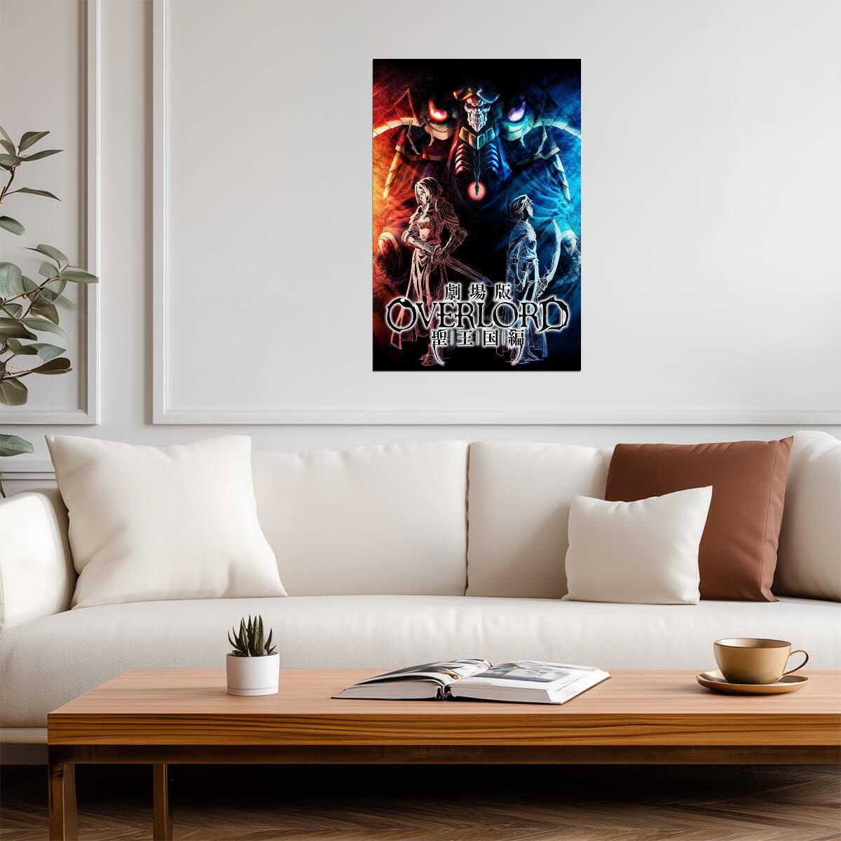 Overlord The Sacred Kingdom Movie Poster | Ainz and the Kingdom Divided - Anime Poster