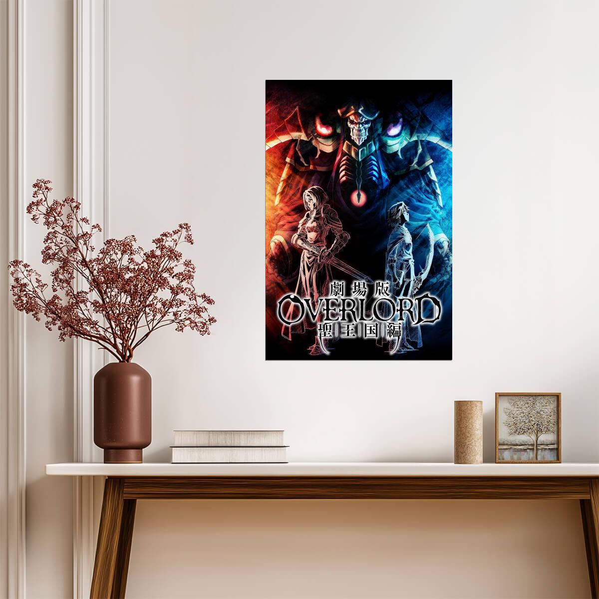 Overlord The Sacred Kingdom Movie Poster | Ainz and the Kingdom Divided - Anime Poster