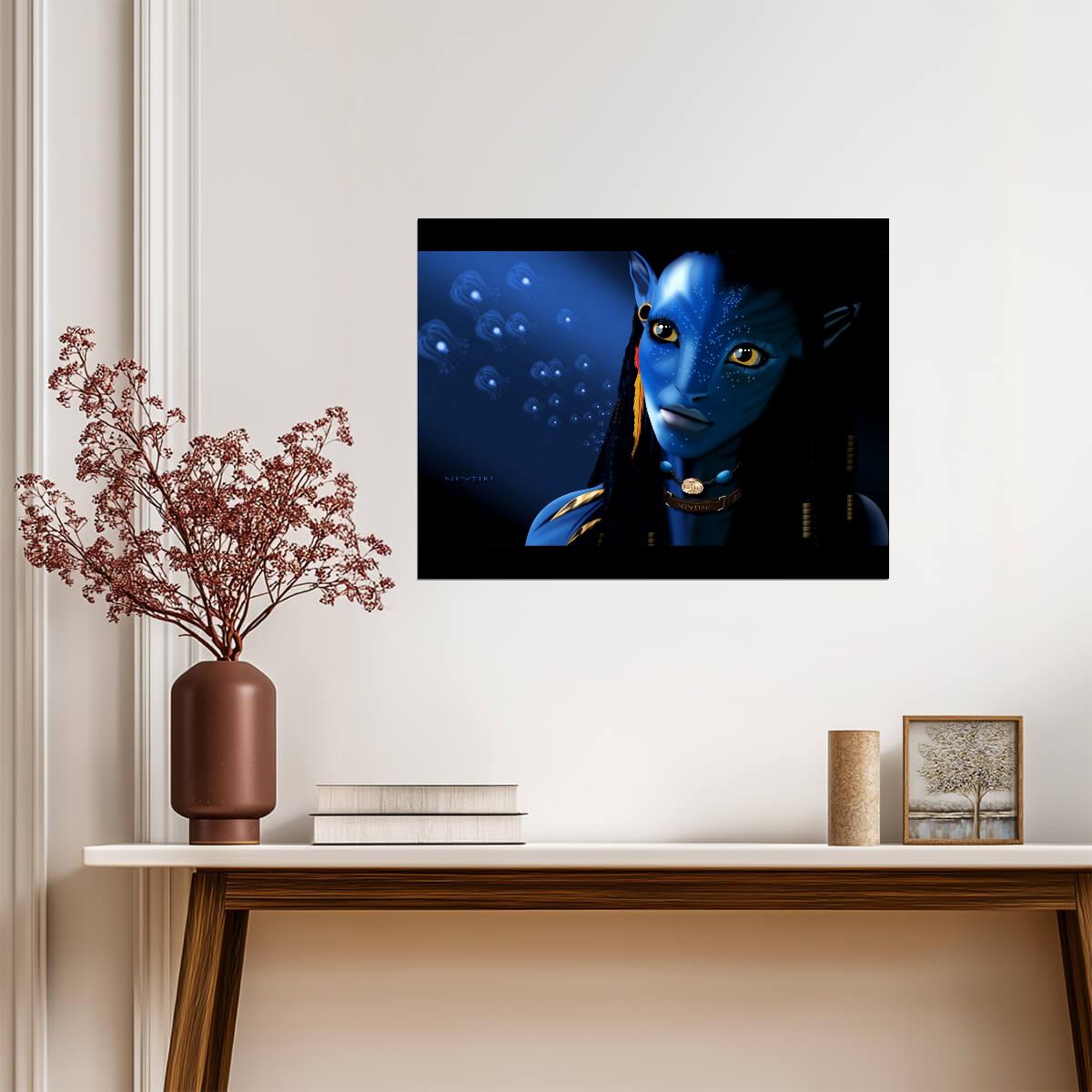 Avatar 2009 Movie Poster | Neytiri and the Woodsprites - Movies & TV Poster