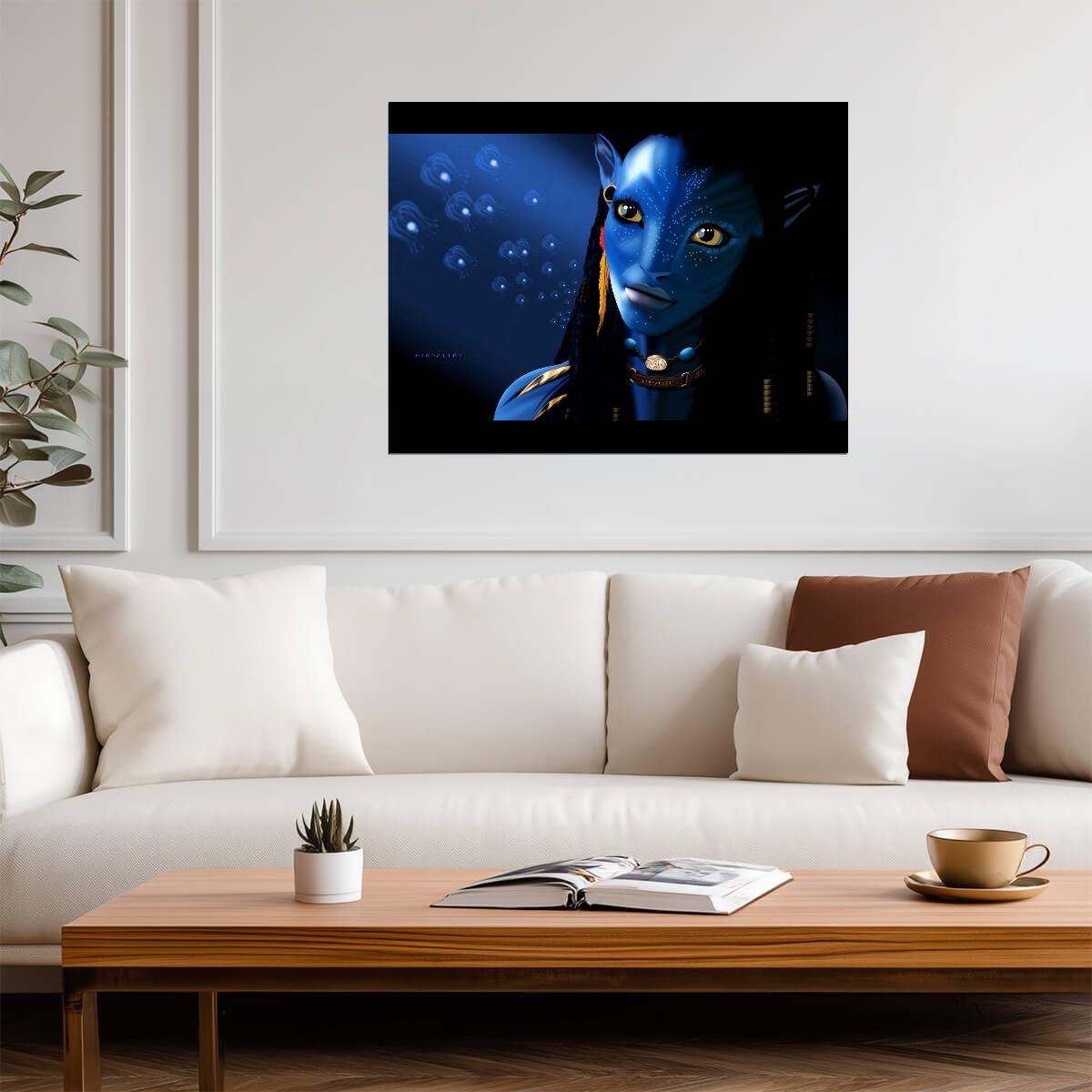 Avatar 2009 Movie Poster | Neytiri and the Woodsprites - Movies & TV Poster