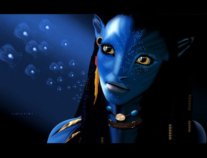 Avatar 2009 Movie Poster | Neytiri and the Woodsprites - Movies & TV Poster