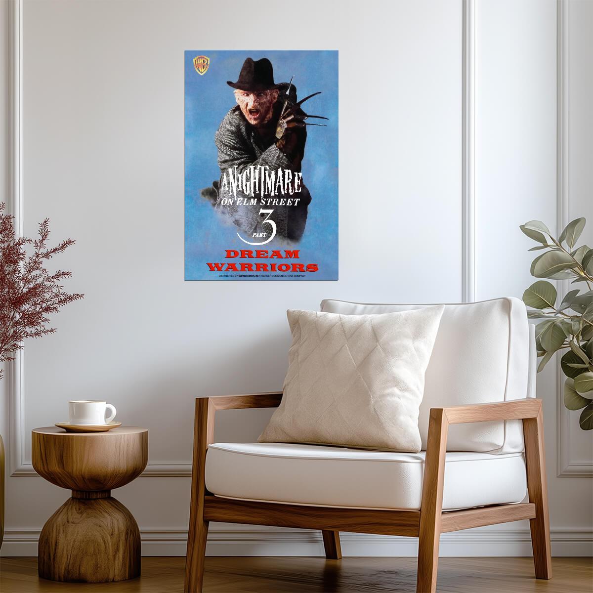 A Nightmare on Elm Street 3: Dream Warriors Poster | Freddy Portrait - Movies & TV Poster