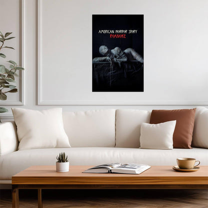 American Horror Story Roanoke Poster | Wrapped Figure | Horror Series Print - Movies & TV Poster
