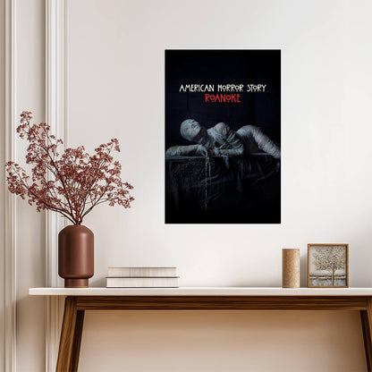 American Horror Story Roanoke Poster | Wrapped Figure | Horror Series Print - Movies & TV Poster
