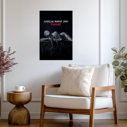 American Horror Story Roanoke Poster | Wrapped Figure | Horror Series Print - Movies & TV Poster