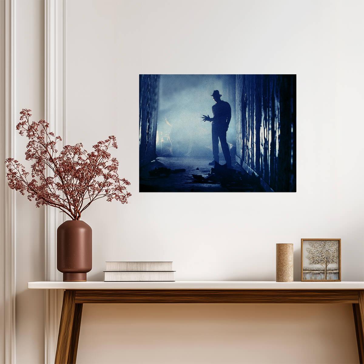Freddy Krueger Poster | Blue Alley Nightmare on Elm Street Print - Movies & TV Poster