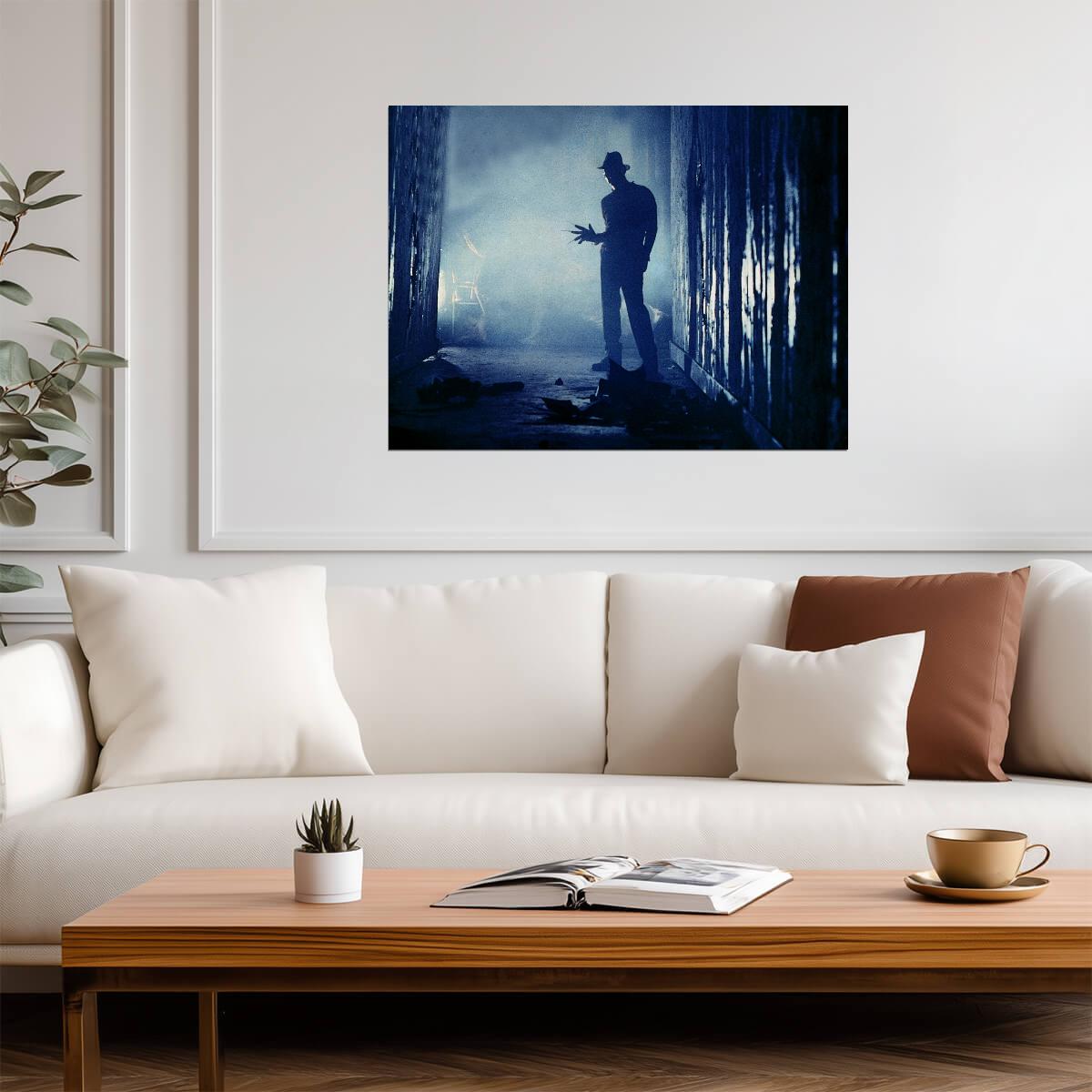 Freddy Krueger Poster | Blue Alley Nightmare on Elm Street Print - Movies & TV Poster