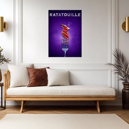 Ratatouille Movie Poster | Ratatouille on a Fork - Movies & TV Poster