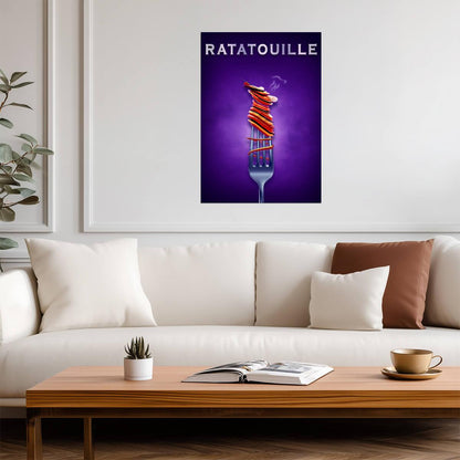 Ratatouille Movie Poster | Ratatouille on a Fork - Movies & TV Poster