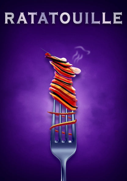 Ratatouille Movie Poster | Ratatouille on a Fork - Movies & TV Poster